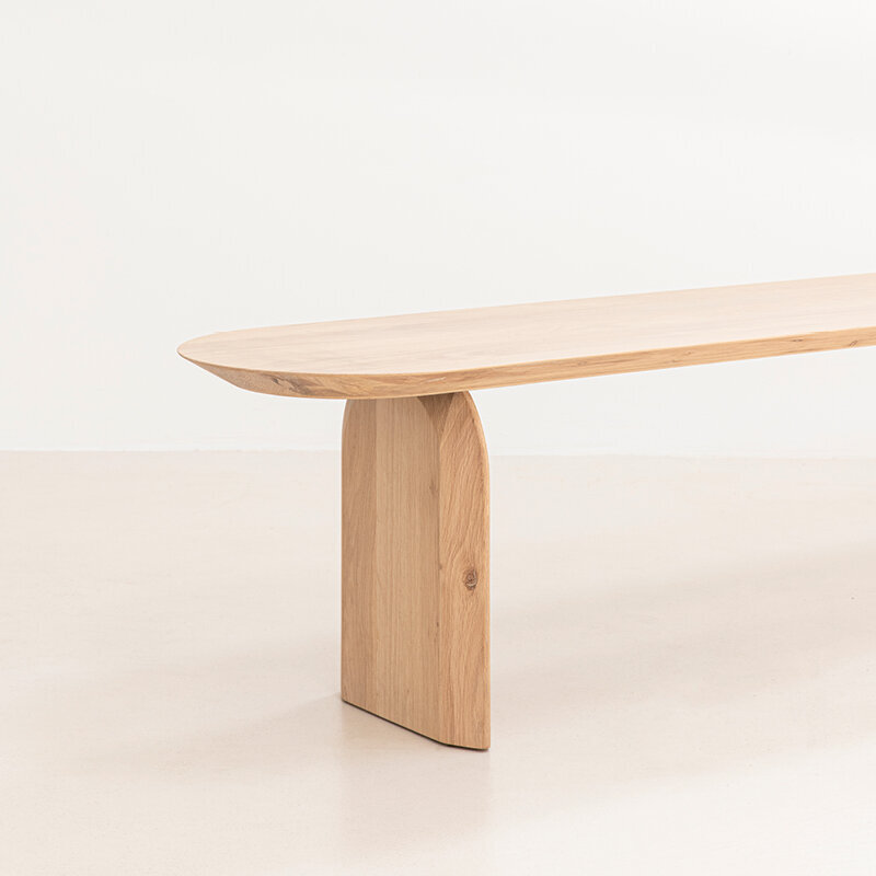 Design Dining Bench | Slot bench Walnut naturel lacquer | Walnut naturel lacquer | Studio HENK | 
