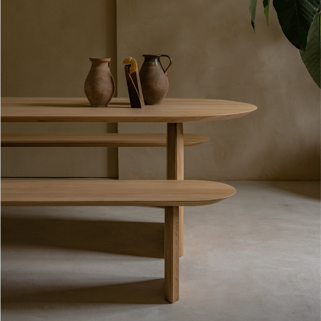 Design Dining Bench | Slot bench Walnut naturel lacquer | Walnut naturel lacquer | Studio HENK | 