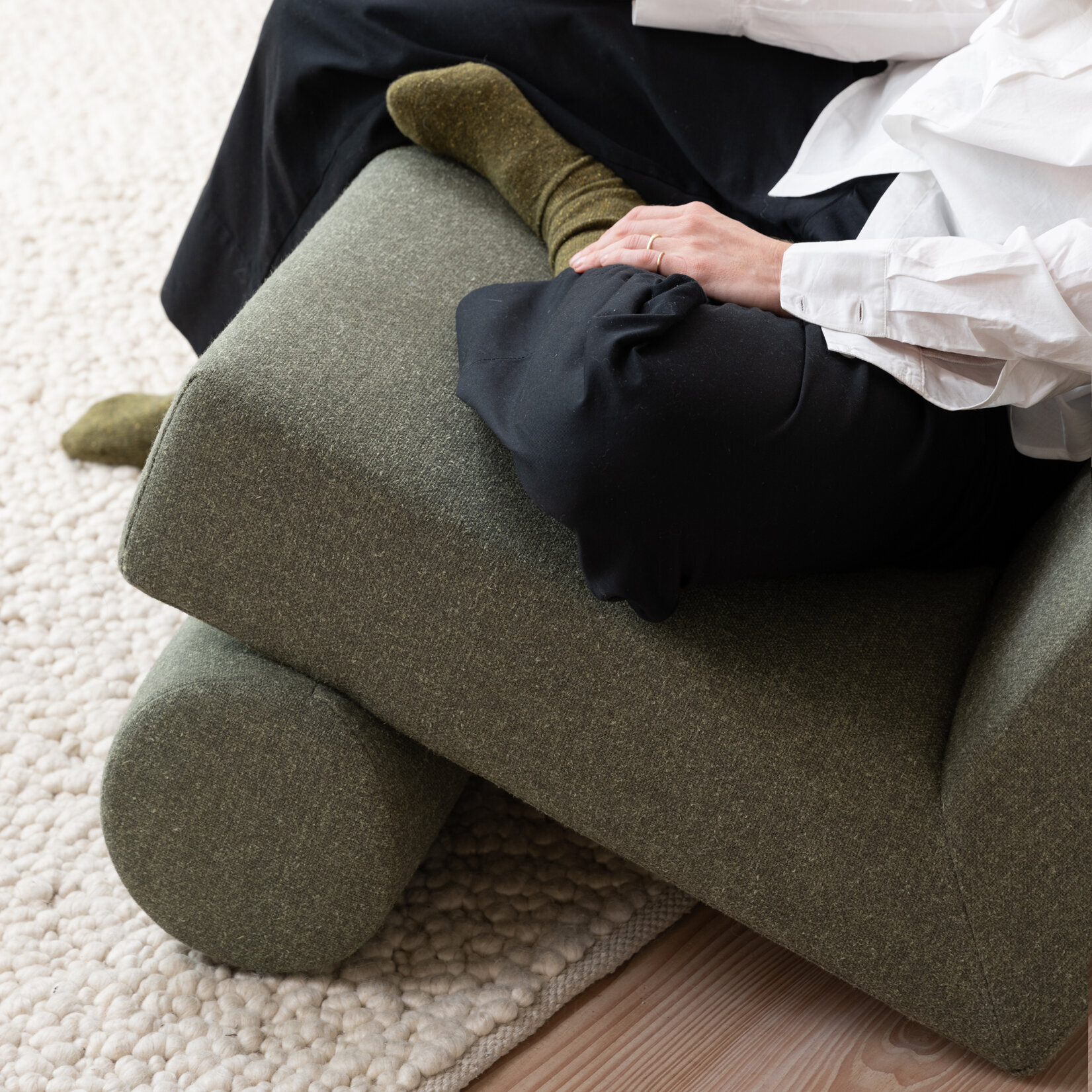 Design modern sofa | Lean lounge Chair 1 hallingdal65 350 | Studio HENK | 