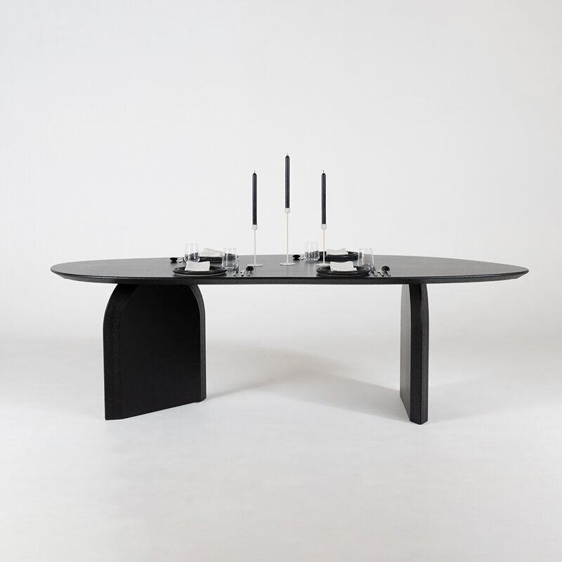 Blob Design dining table | Slot 1 Amoeba LivingBoard P5 Natural lacquer | Amoeba LivingBoard P5 Natural lacquer | Studio HENK | 
