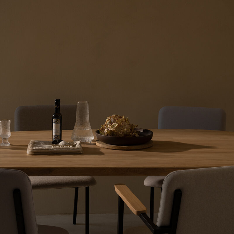 Blob Design dining table | Slot 1 Amoeba LivingBoard P5 Natural lacquer | Amoeba LivingBoard P5 Natural lacquer | Studio HENK | 