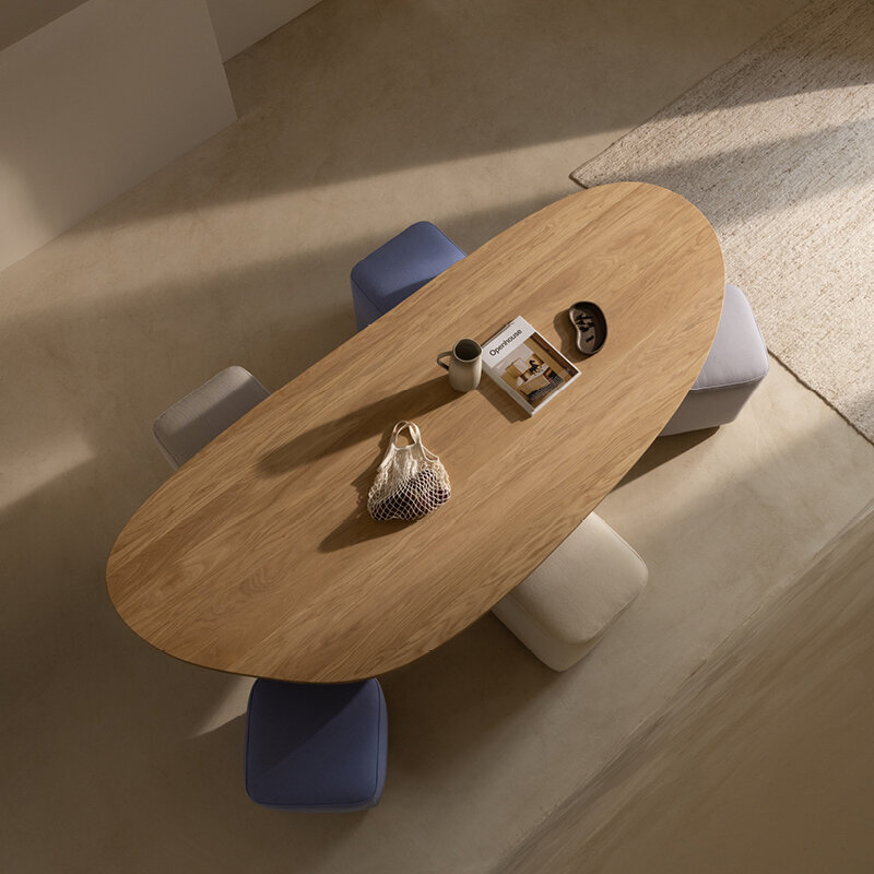 Blob Design dining table | Slot 1 Amoeba LivingBoard P5 Natural lacquer | Amoeba LivingBoard P5 Natural lacquer | Studio HENK | 