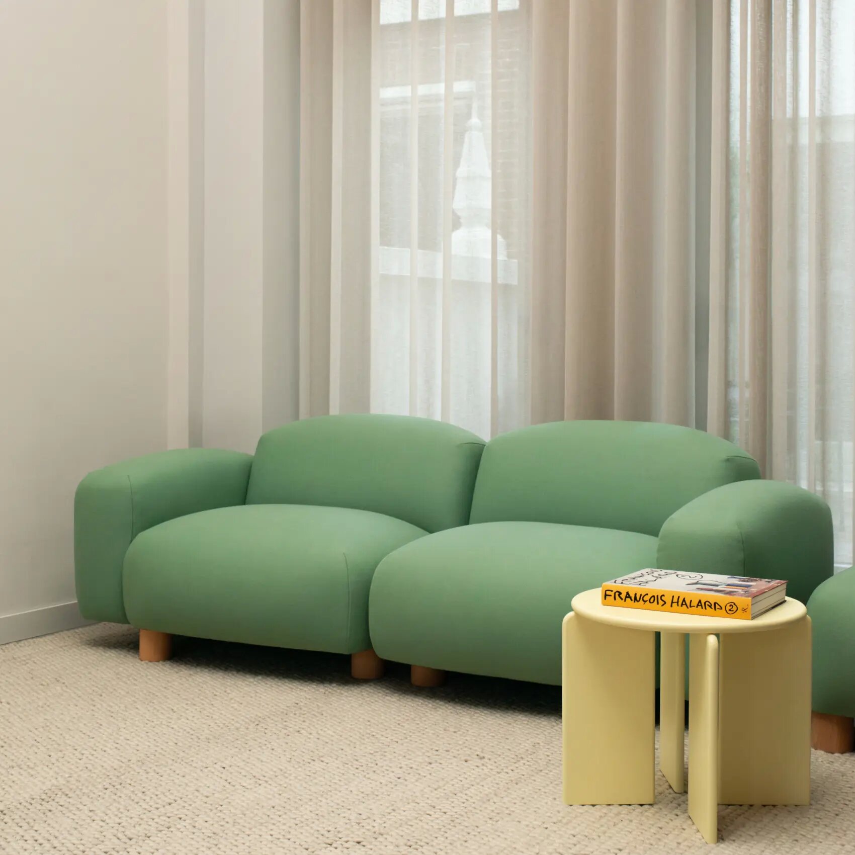 Design Coffee Table | Soft Coffee Table 32 Oak green lacquer | Oak green lacquer | Studio HENK | 