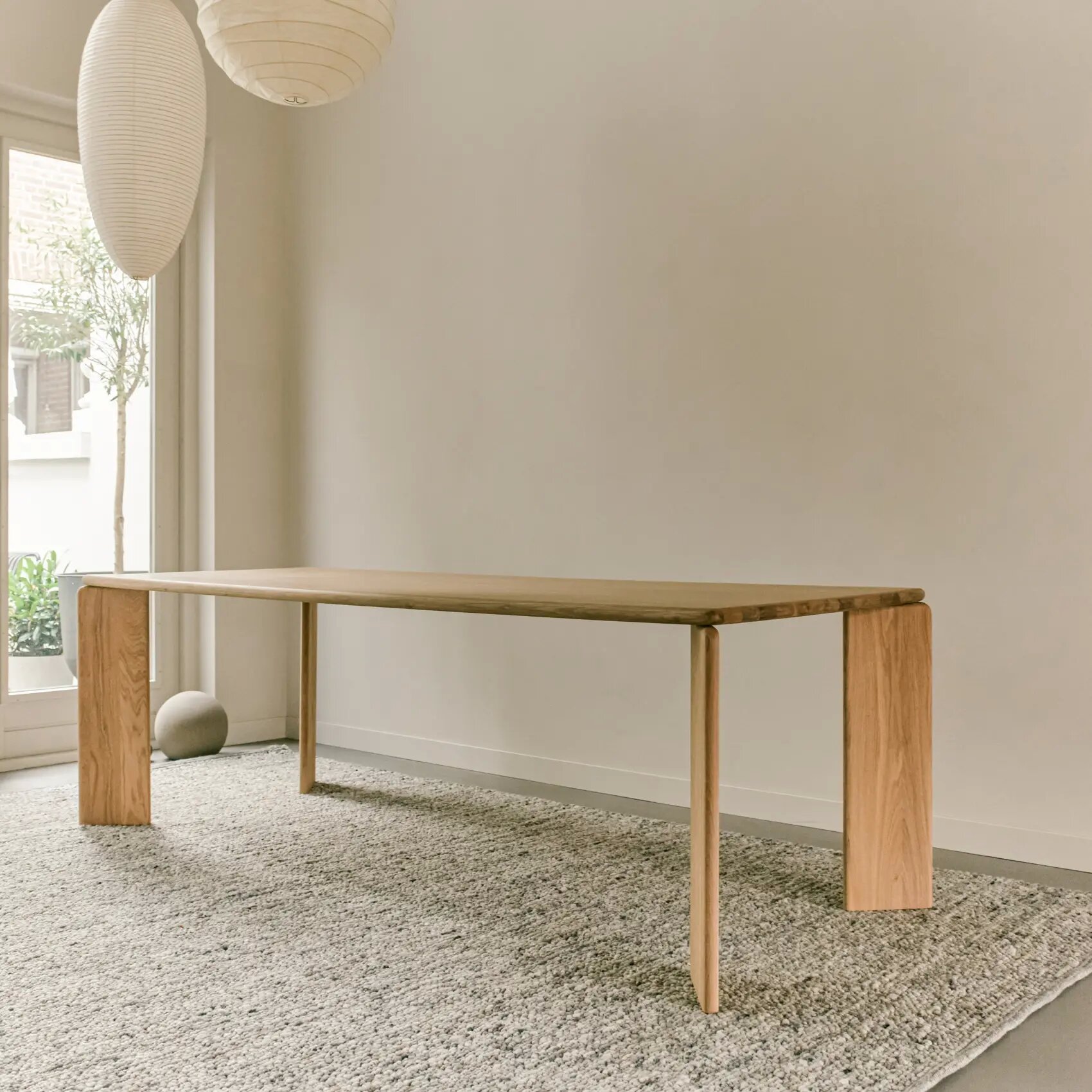 Rectangular Design dining table | Soft  Walnut naturel lacquer | Walnut naturel lacquer | Studio HENK | 