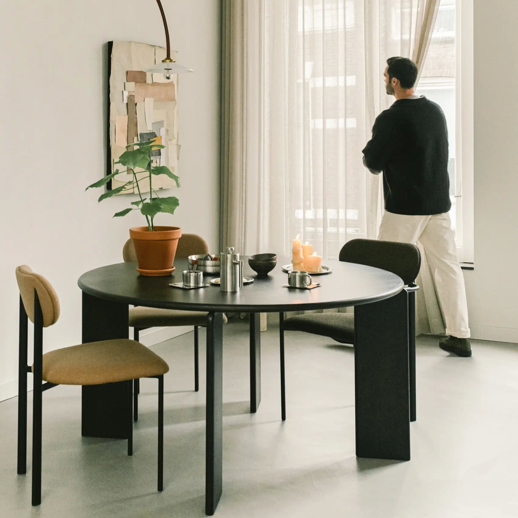 Rectangular Design dining table | Soft  Walnut naturel lacquer | Walnut naturel lacquer | Studio HENK | 