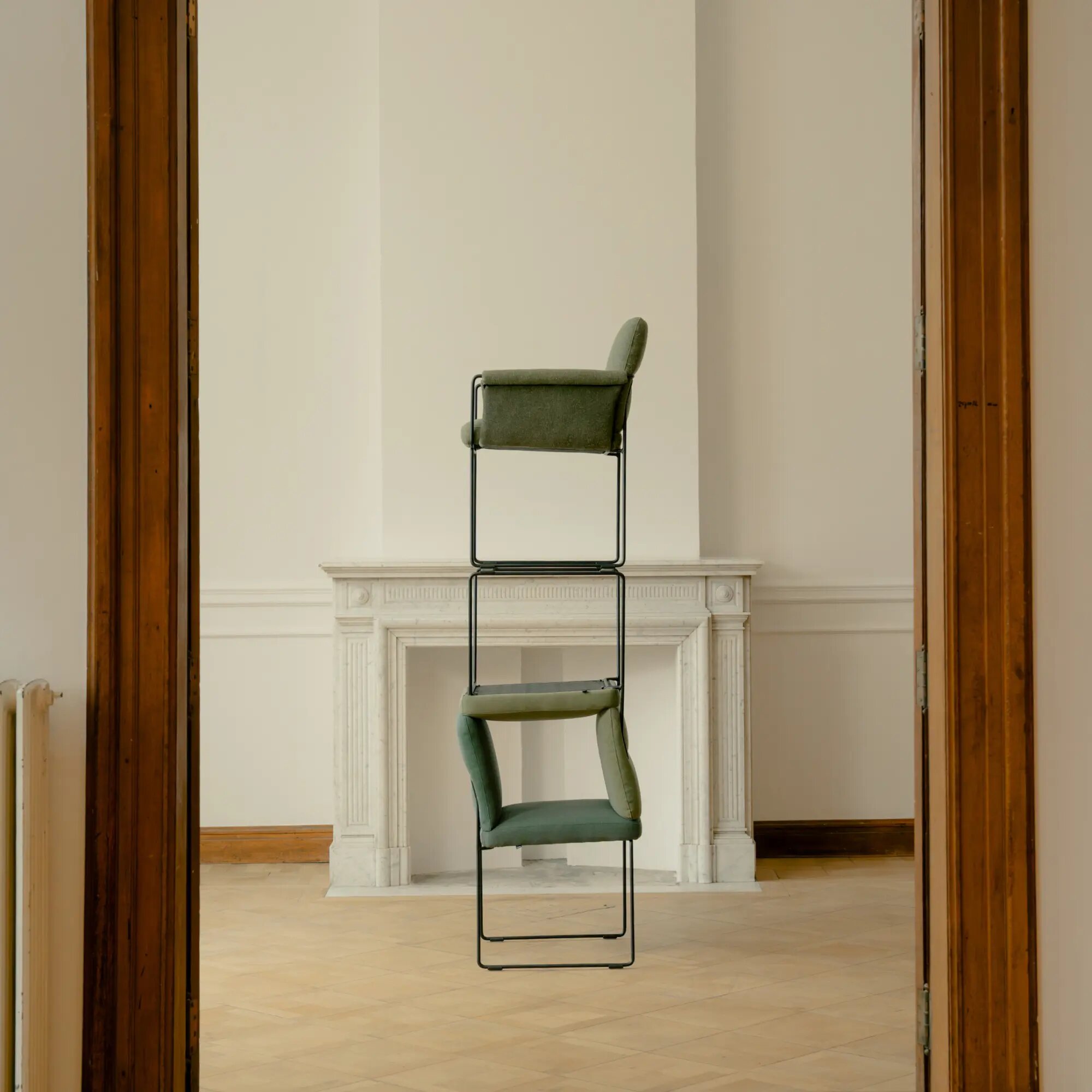 Design modern dining chair | Unfold Chair Pink orion blossom166 | Studio HENK | 