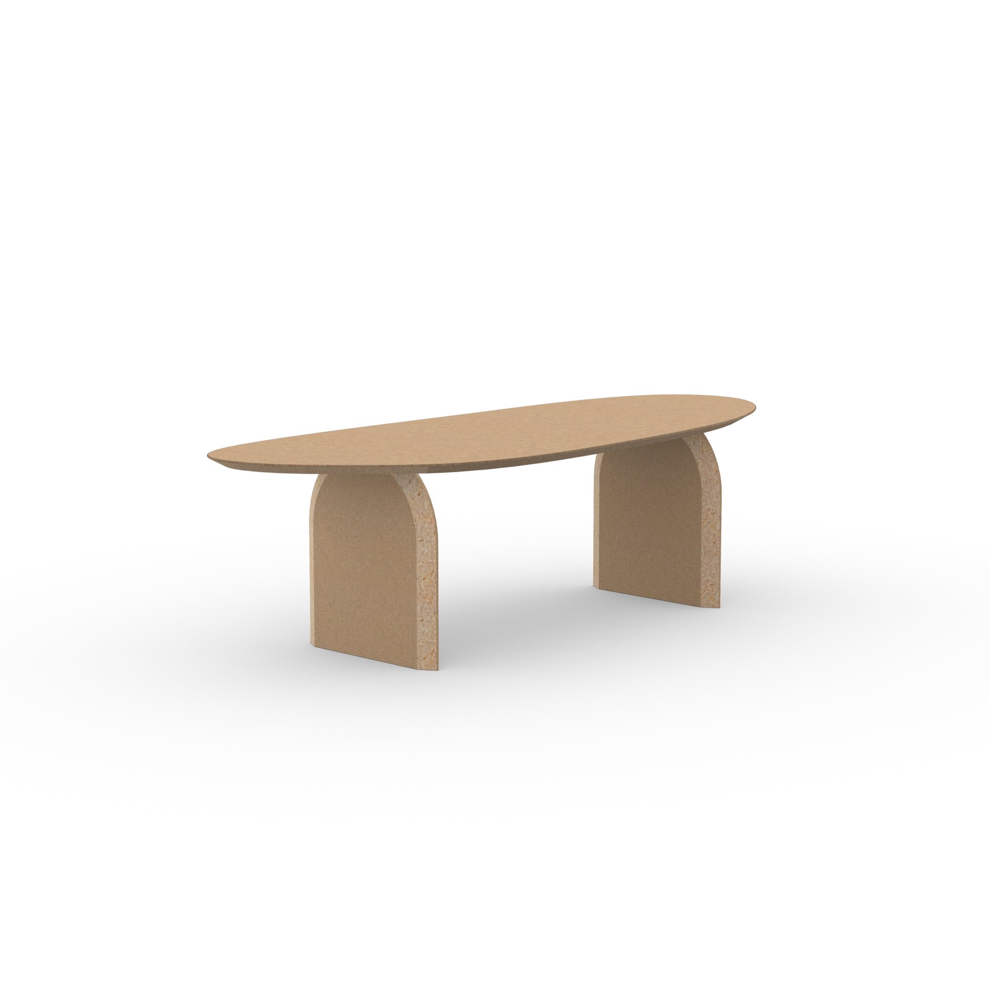 Blob Design dining table | Slot 1 Amoeba LivingBoard P5 Natural lacquer | Amoeba LivingBoard P5 Natural lacquer | Studio HENK | 