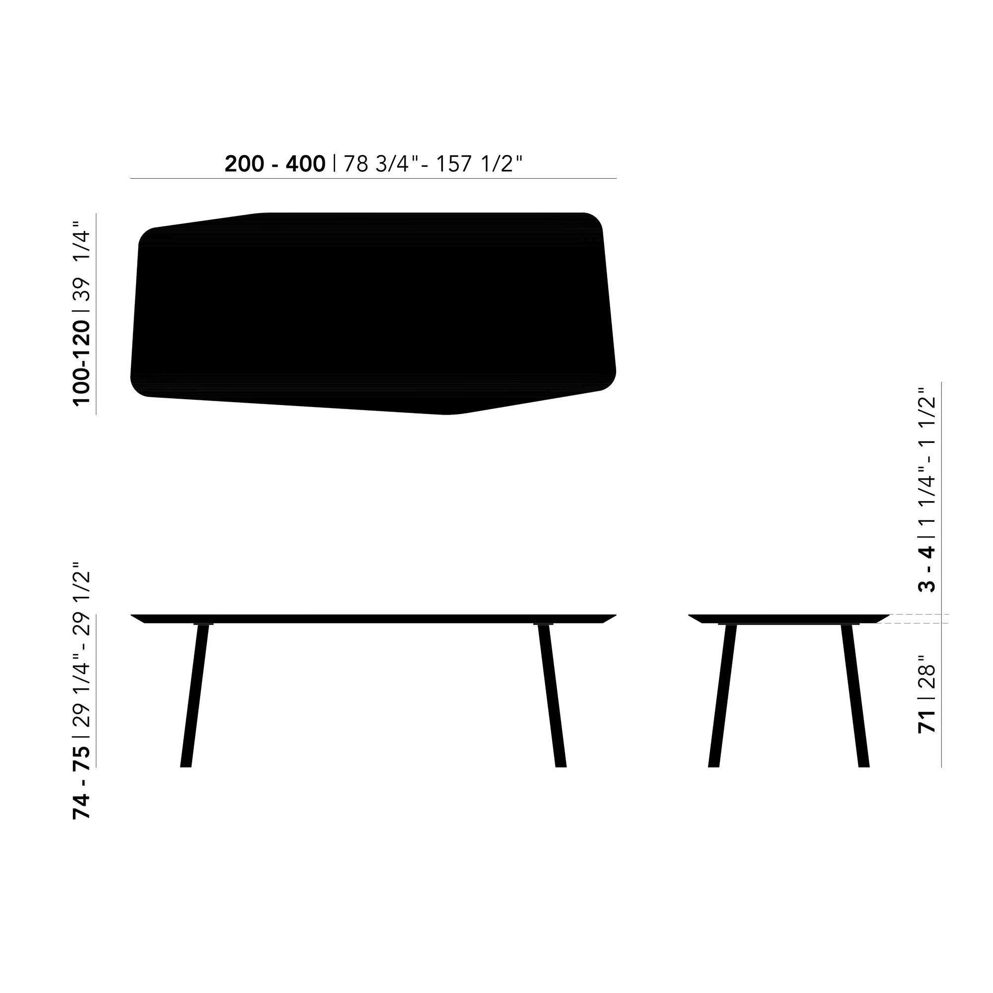  Design dining table | Slant Oak hardwax oil natural light | Oak hardwax oil natural light | Studio HENK | 