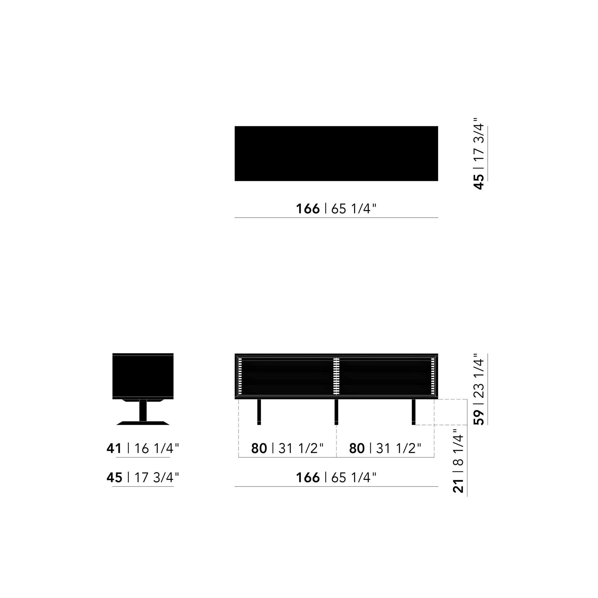 Design dresser | The Dresser 21 | white | Studio HENK | schematic_1