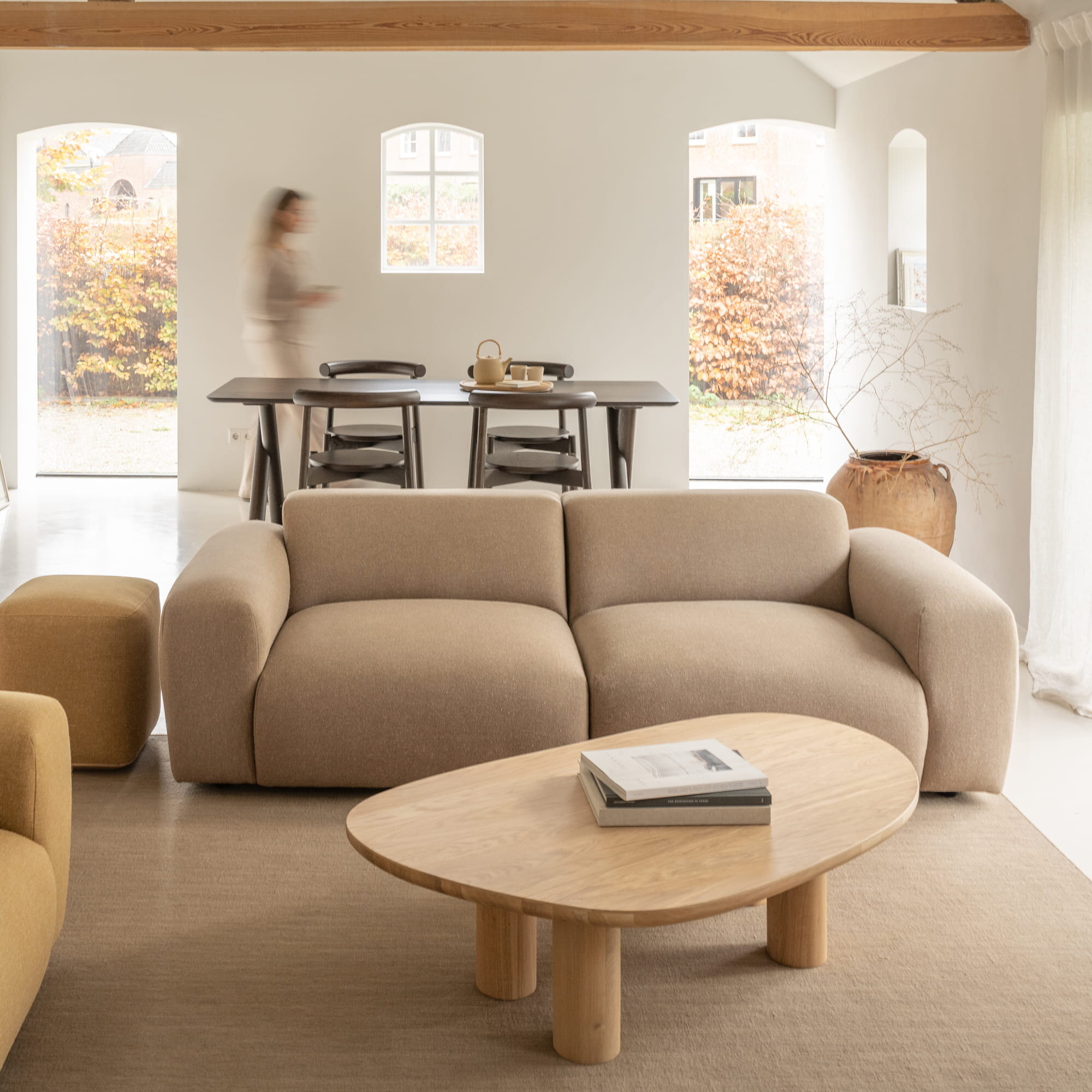 Design Coffee Table | Blob Coffee Table Walnut naturel lacquer | Walnut naturel lacquer | Studio HENK | 